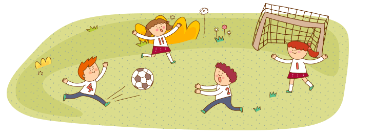 <그림> 축구하는 아이들