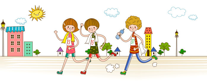 <그림> 마라톤하는 모습