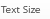 text size