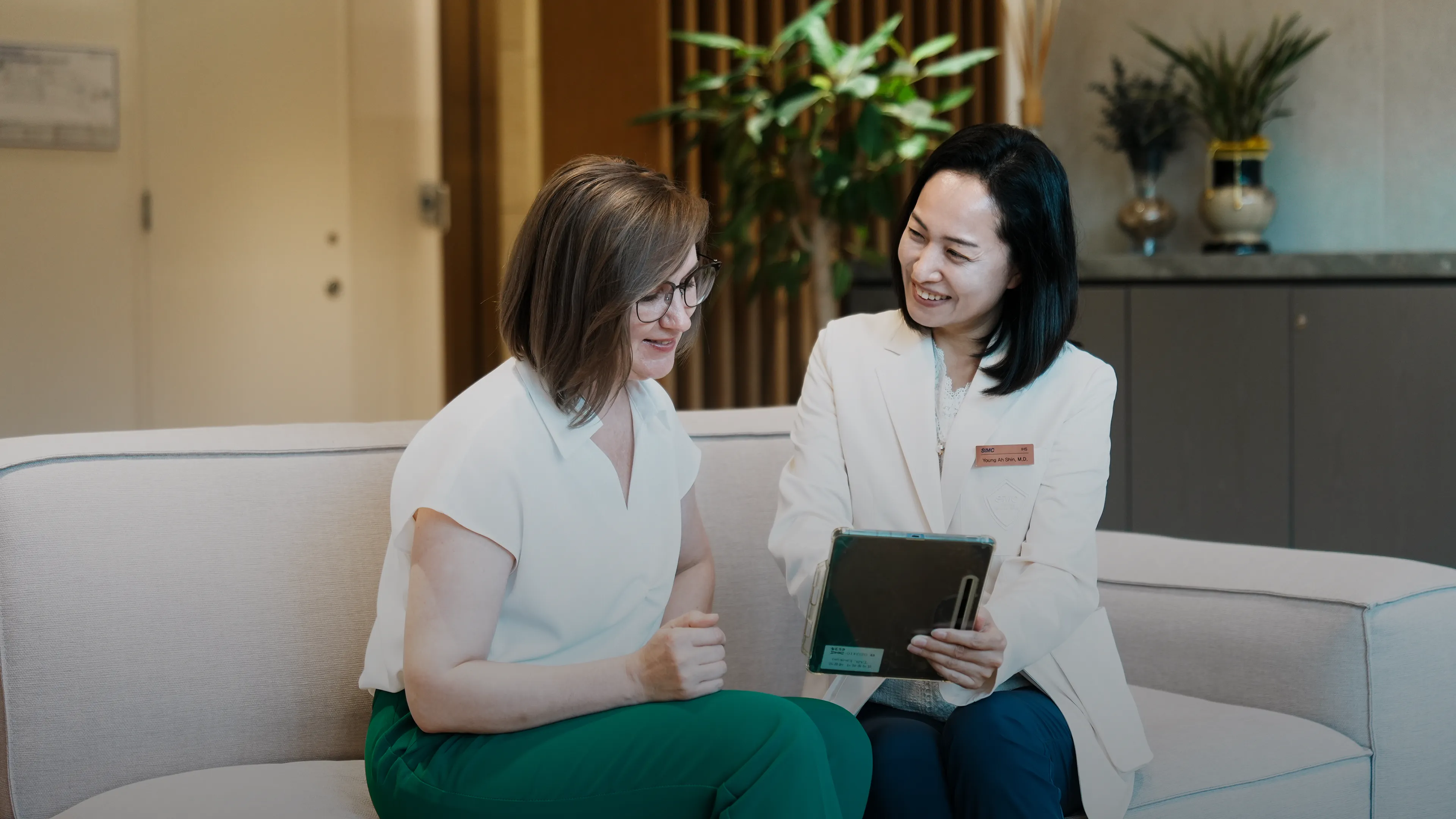 International Healthcare Center staff providing compassionate care to diverse patients in a welcoming medical environment
